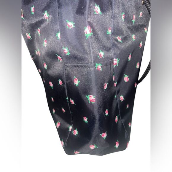 Victoria's Secret Black Floral Tote Bag Reversible. - Picture 6 of 6